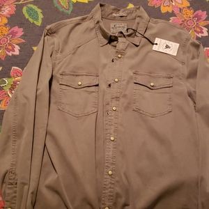 Lucky Brand button up shirt with cool details
